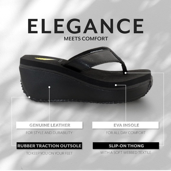 Volatile Black Platform Sandals - Picture 3 of 8